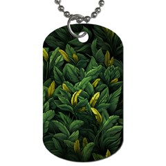 Banana leaves Dog Tag (Two Sides)