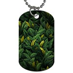 Banana leaves Dog Tag (Two Sides) Back