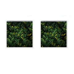 Banana leaves Cufflinks (Square)