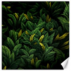 Banana leaves Canvas 16  x 16 