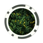 Banana leaves Poker Chip Card Guard Back