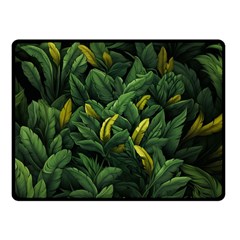 Banana leaves Fleece Blanket (Small)