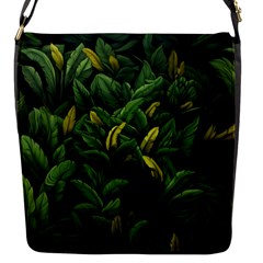 Banana Leaves Flap Closure Messenger Bag (s) by goljakoff