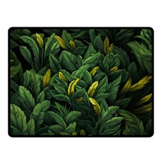 Banana leaves Two Sides Fleece Blanket (Small)