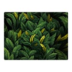 Banana leaves Two Sides Premium Plush Fleece Blanket (Mini) 35 x27  Blanket Back