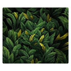 Banana leaves Two Sides Premium Plush Fleece Blanket (Small)