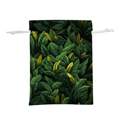 Banana leaves Lightweight Drawstring Pouch (M)