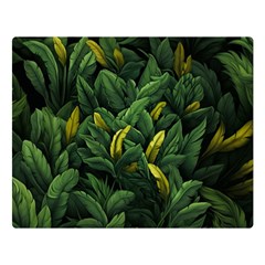 Banana leaves Premium Plush Fleece Blanket (Large)