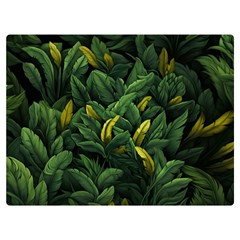 Banana leaves Two Sides Premium Plush Fleece Blanket (Extra Small)