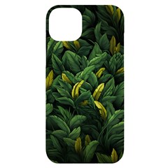 Banana leaves iPhone 14 Plus Black UV Print Case