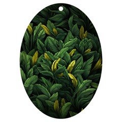 Banana leaves UV Print Acrylic Ornament Oval