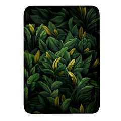 Banana leaves Rectangular Glass Fridge Magnet (4 pack)