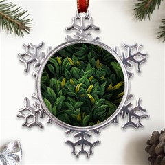 Banana leaves Metal Large Snowflake Ornament