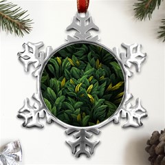 Banana leaves Metal Small Snowflake Ornament