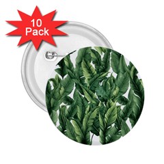 Green banana leaves 2.25  Buttons (10 pack) 