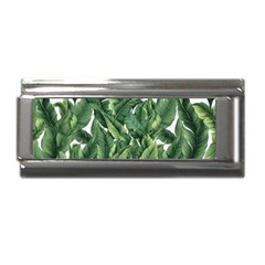 Green Banana Leaves Superlink Italian Charm (9mm) by goljakoff