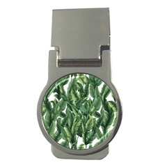 Green Banana Leaves Money Clips (round)  by goljakoff