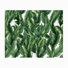 Green banana leaves Small Glasses Cloth