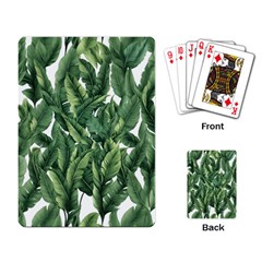 Green Banana Leaves Playing Cards Single Design (rectangle)