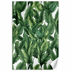 Green banana leaves Canvas 20  x 30 