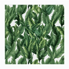 Green banana leaves Medium Glasses Cloth