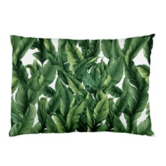 Green Banana Leaves Pillow Case by goljakoff