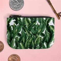 Green banana leaves Mini Coin Purse