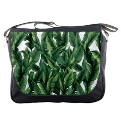 Green Banana Leaves Messenger Bag by goljakoff