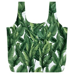 Green banana leaves Full Print Recycle Bag (XL)