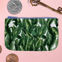 Green banana leaves Large Coin Purse