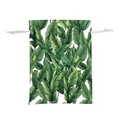 Green banana leaves Lightweight Drawstring Pouch (S)