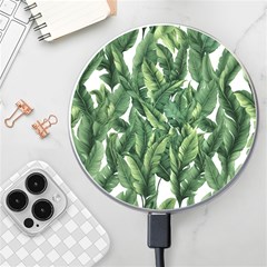 Green banana leaves Wireless Fast Charger(White)