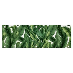 Green Banana Leaves Banner And Sign 6  X 2  by goljakoff