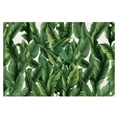 Green banana leaves Banner and Sign 6  x 4 