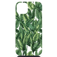 Green banana leaves iPhone 14 Plus Black UV Print Case