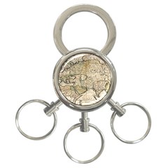 Tartaria Empire Vintage Map 3-ring Key Chain by Grandong