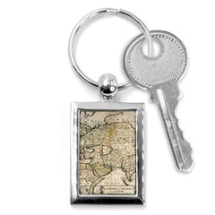 Tartaria Empire Vintage Map Key Chain (rectangle) by Grandong