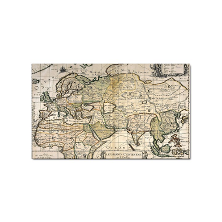 Tartaria Empire Vintage Map Sticker Rectangular (100 pack)