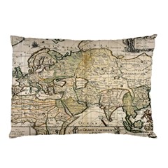 Tartaria Empire Vintage Map Pillow Case by Grandong