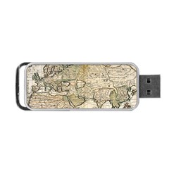 Tartaria Empire Vintage Map Portable Usb Flash (one Side) by Grandong