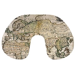 Tartaria Empire Vintage Map Travel Neck Pillow by Grandong