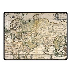 Tartaria Empire Vintage Map Two Sides Fleece Blanket (small) by Grandong