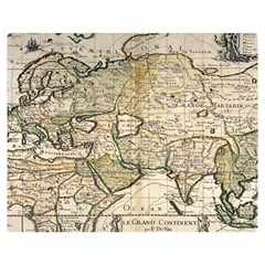 Tartaria Empire Vintage Map Two Sides Premium Plush Fleece Blanket (medium) by Grandong