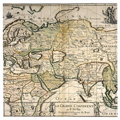 Tartaria Empire Vintage Map Wooden Puzzle Square by Grandong