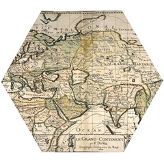 Tartaria Empire Vintage Map Wooden Puzzle Hexagon by Grandong