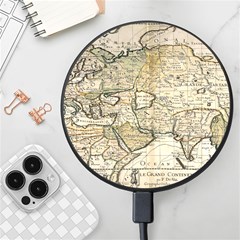 Tartaria Empire Vintage Map Wireless Fast Charger(black) by Grandong