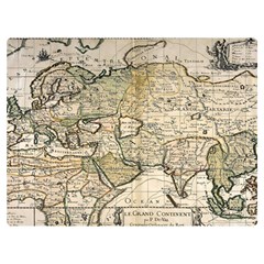 Tartaria Empire Vintage Map Two Sides Premium Plush Fleece Blanket (extra Small) by Grandong