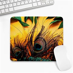 City Light Sky Landmark Painting Large Mousepad by Cemarart