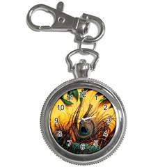 City Light Sky Landmark Painting Key Chain Watches by Cemarart