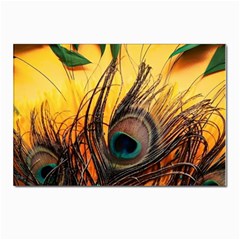 City Light Sky Landmark Painting Postcard 4 x 6  (pkg Of 10) by Cemarart